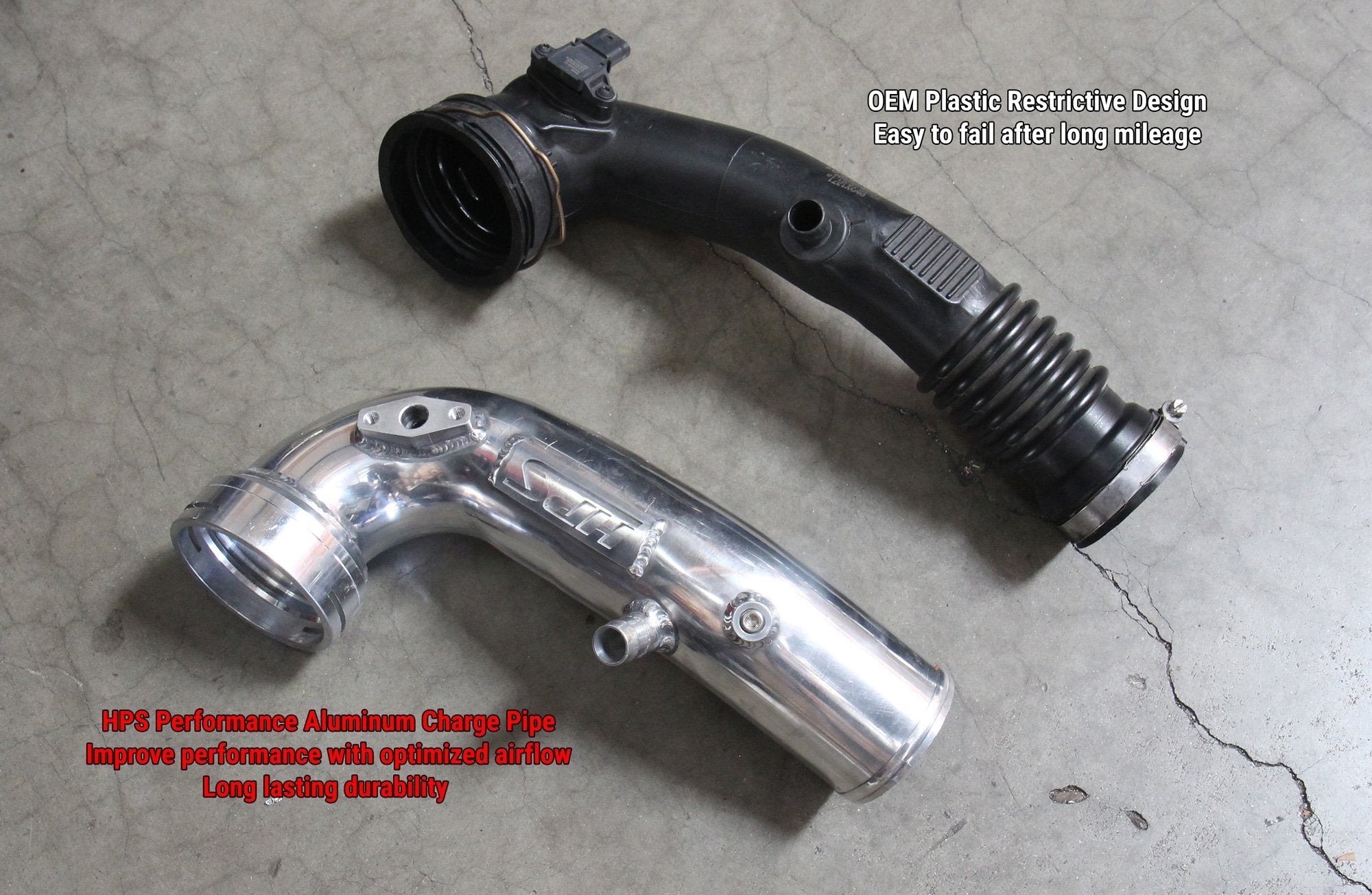 HPS Intercooler Cold Side Charge Pipe, BMW 2013-2015 ActiveHybrid 7 3.0L Turbo N55, 17-127