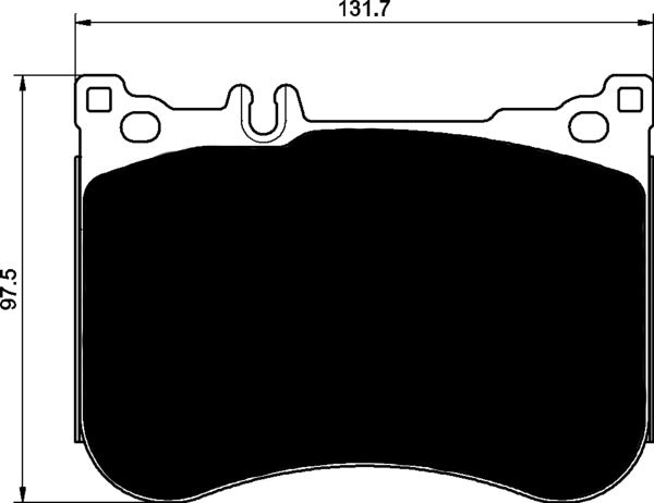 Porterfield Brake Pads for 2014 MERCEDES-BENZ S550 W/ HEAVY DUTY BRAKES