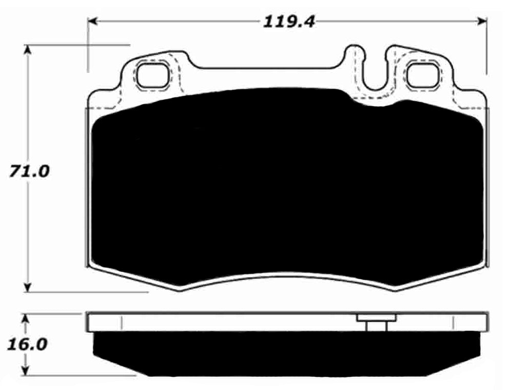 Porterfield Brake Pads for 2006 MERCEDES-BENZ CLS550