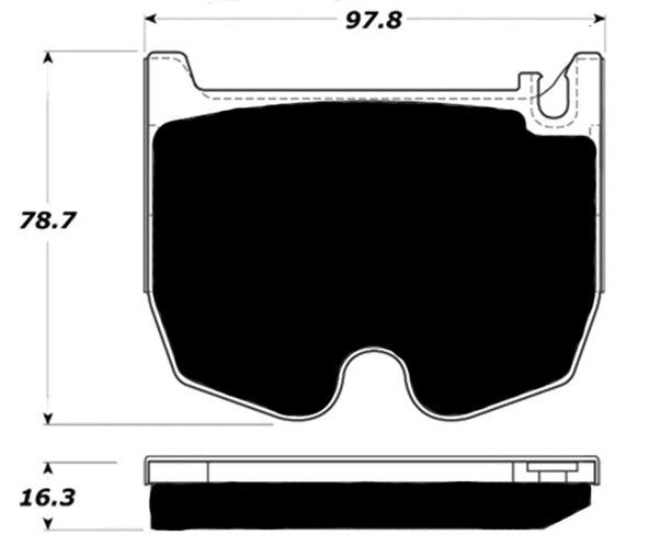 Porterfield Brake Pads for 2006 MERCEDES-BENZ CLS55 AMG